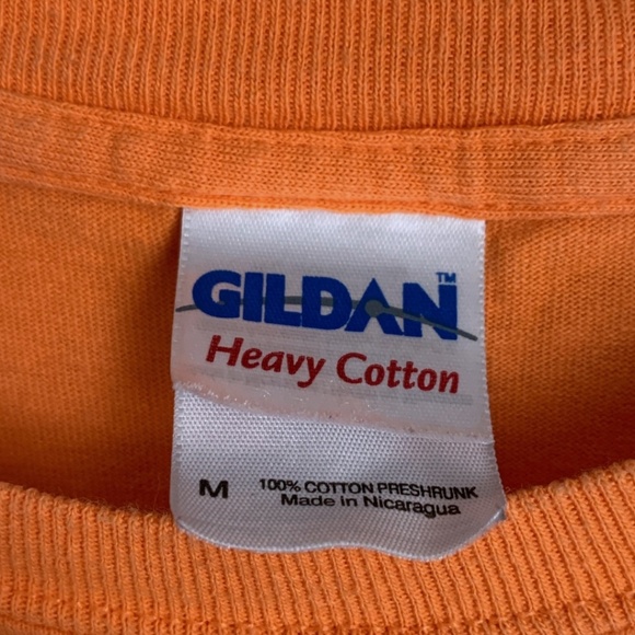 Quinn's On the Beach T-Shirt Size Medium Orange Tee 100% Cotton Marco Island - Picture 3 of 5